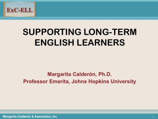 SUPPORTING LONG-TERM ENGLISH LEARNERS