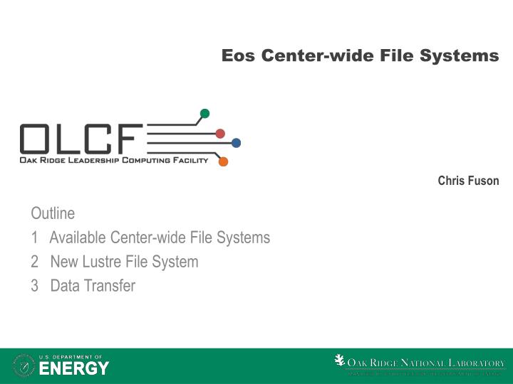 eos center wide file systems