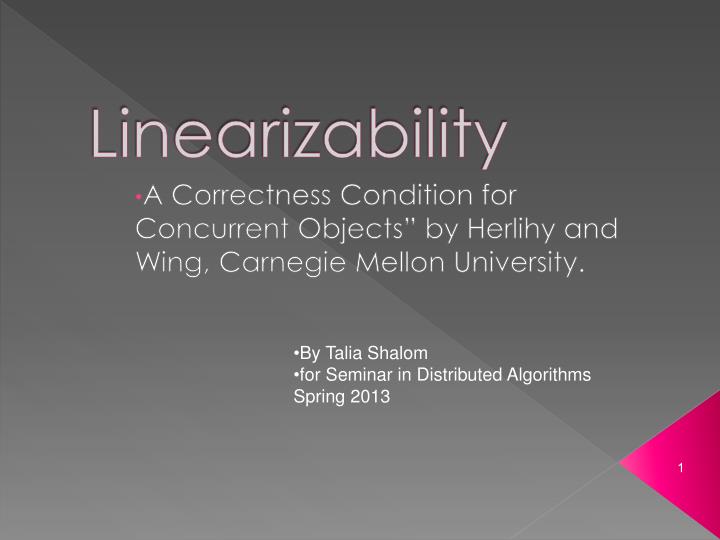 linearizability