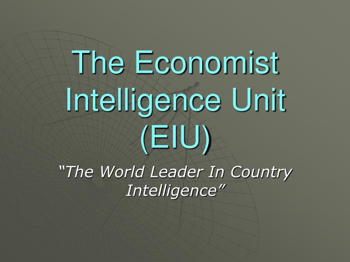 the economist intelligence unit eiu