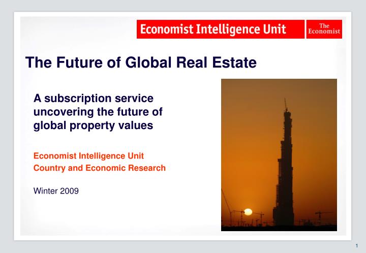 the future of global real estate