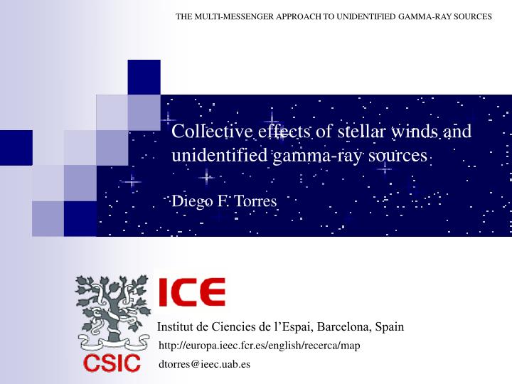 collective effects of stellar winds and unidentified gamma ray sources diego f torres