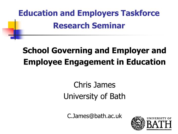 education and employers taskforce research seminar