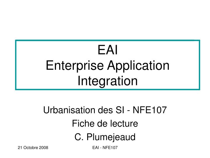 eai enterprise application integration
