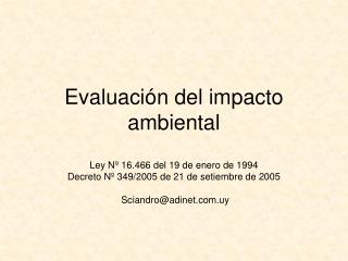evaluaci n del impacto ambiental