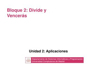 bloque 2 divide y vencer s