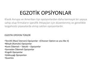 egzot k ops yonlar