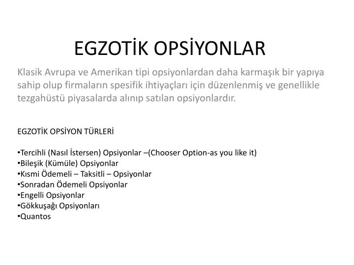 egzot k ops yonlar