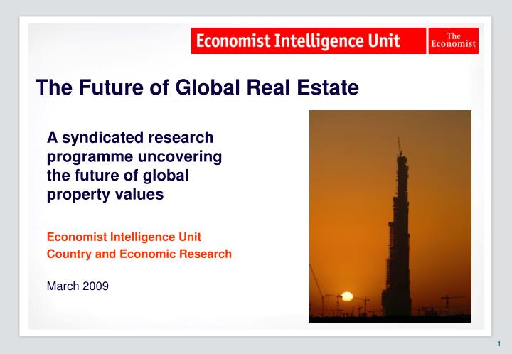 the future of global real estate