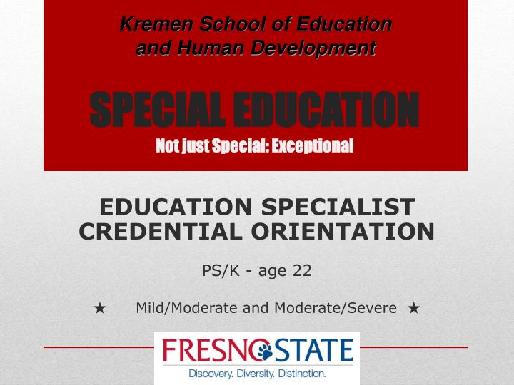 special education not just special exceptional