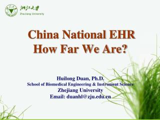 China National EHR How Far We Are?