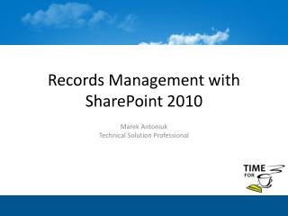 records management with sharepoint 2010