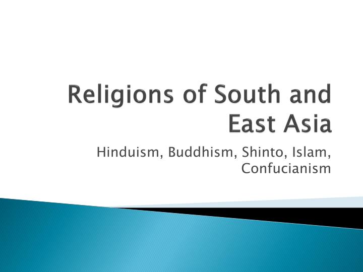 religions of south and east asia