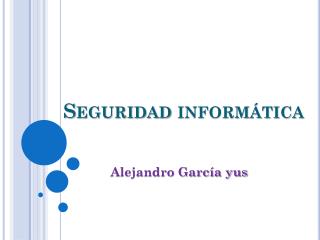 seguridad inform tica