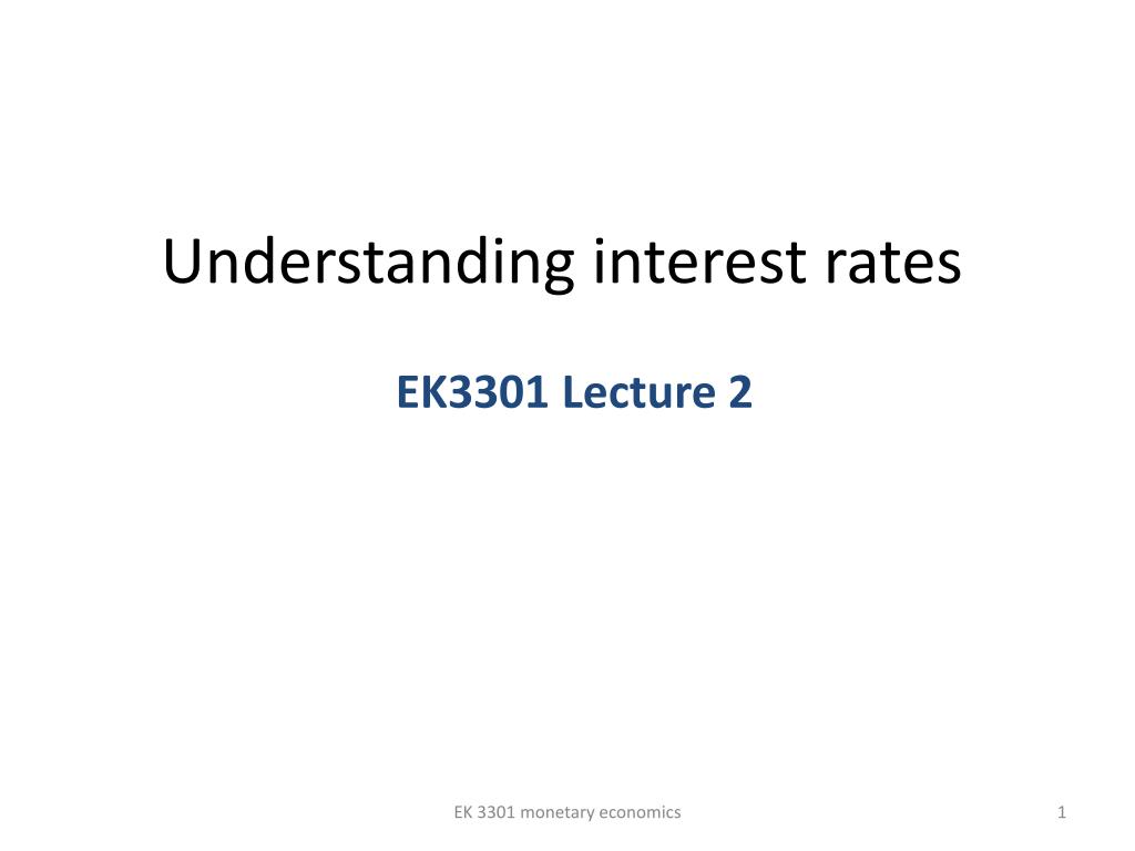 Rate Understanding PPT - Understanding interest rates PowerPoint Presentation, free ...