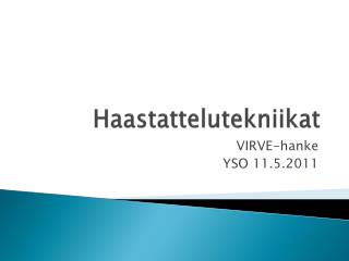 haastattelutekniikat