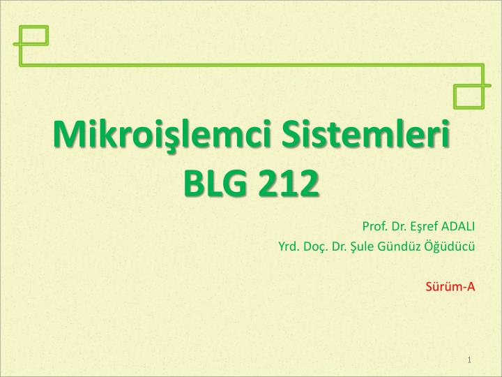 mikroi lemci sistemleri blg 212