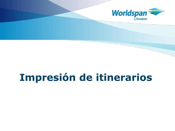 impresi n de itinerarios