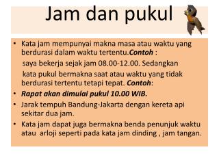 jam dan pukul