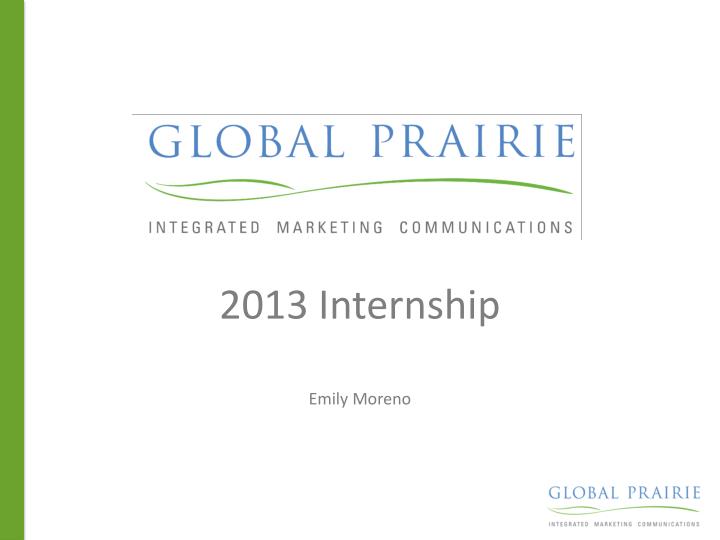 2013 internship