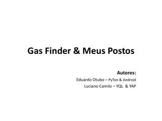 gas finder meus postos