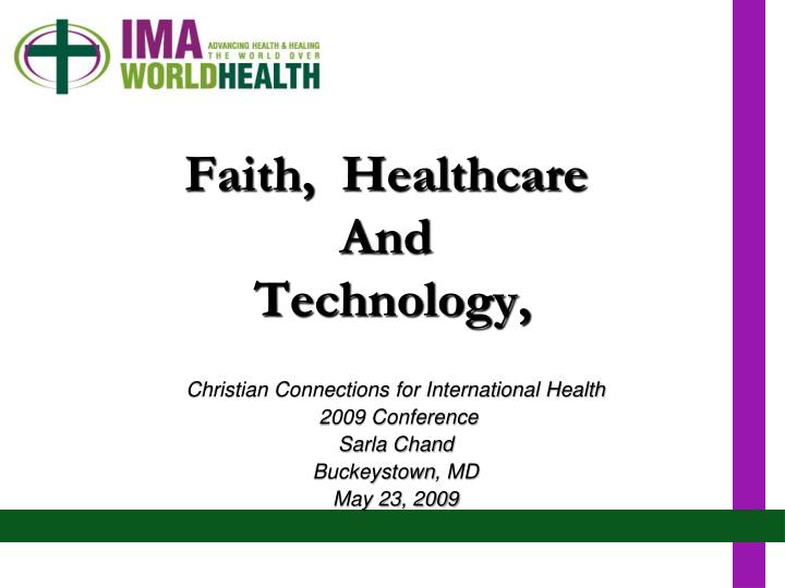 faith healthcare and technology