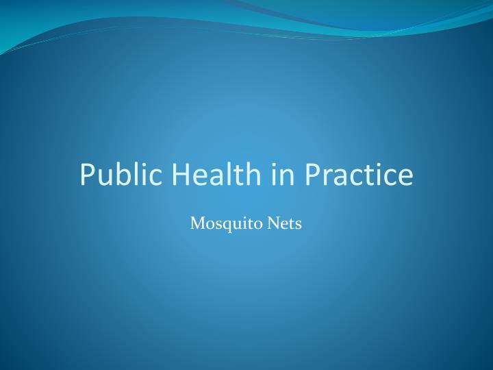 public health in practice