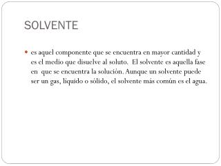 solvente