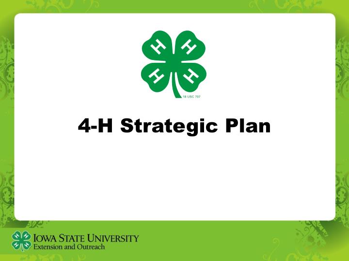 4 h strategic plan