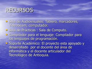 recursos
