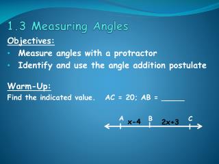 1.3 Measuring Angles