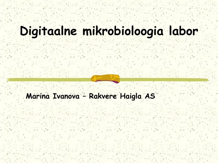 digitaalne mikrobioloogia labor