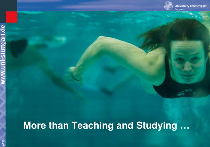 more than teaching and studying