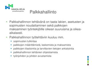 Palkkahallinto