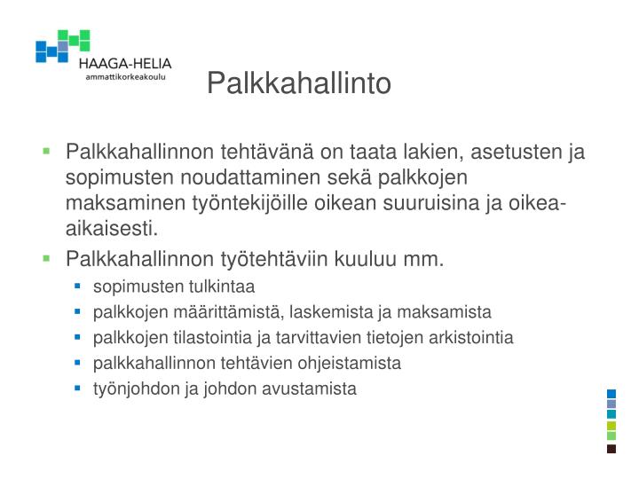 palkkahallinto