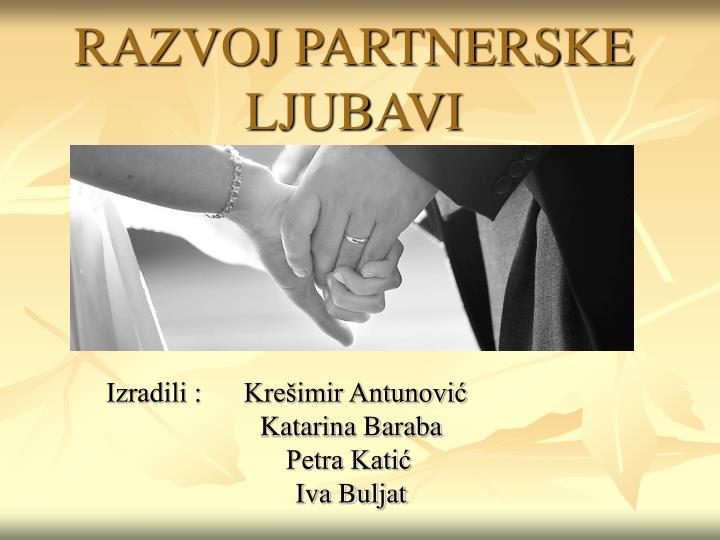 razvoj partnerske ljubavi