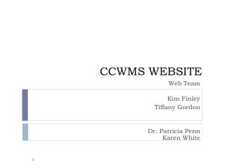 CCWMS WEBSITE