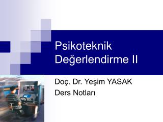 psikoteknik de erlendirme ii