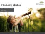 Introducing Ideation - slide 1