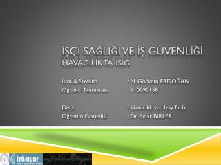 sa li i ve g venl havacilikta s g