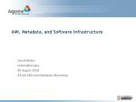 AMI, Metadata, and Software Infrastructure - slide 1