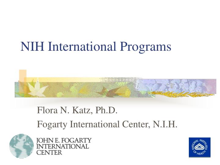 nih international programs