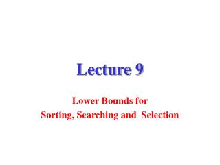 lecture 9