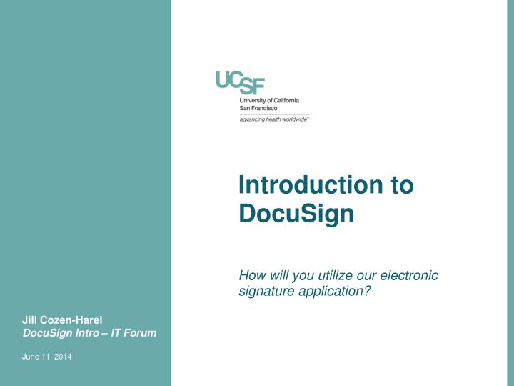 introduction to docusign