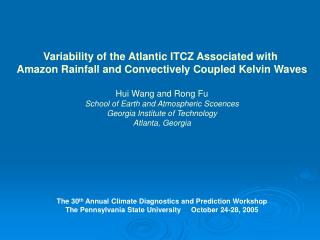 Variability of the Atlantic ITCZ Associated with