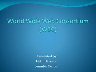 world wide web consortium w3c