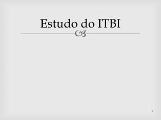 estudo do itbi