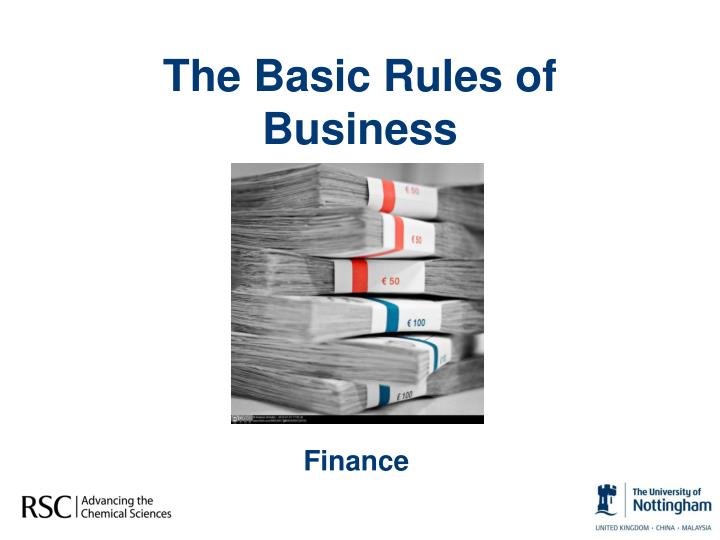 the basic rules of business