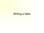 Writing a fable - slide 1