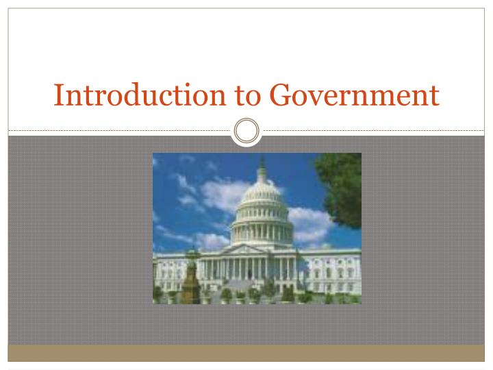 introduction to government